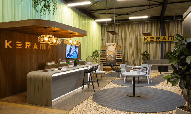 KERAMA Ausstellung: Bar + Terrassenmöbel